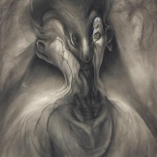 Rumpelstiltskin in Expressionist Gouache Style