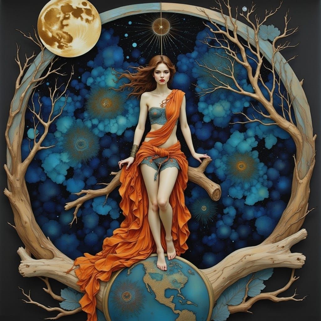 Heart on a Branch Watched by Stars