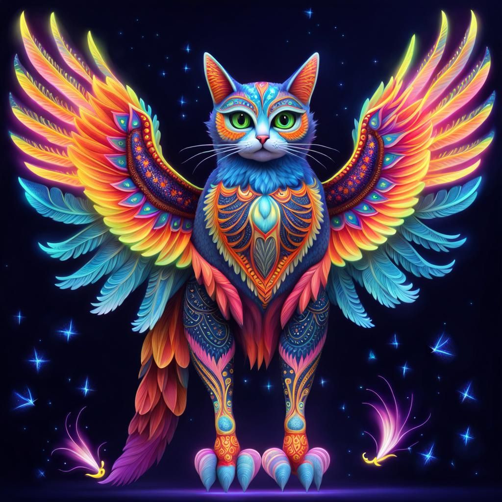 Cat Alebrije, my Spirit Guide