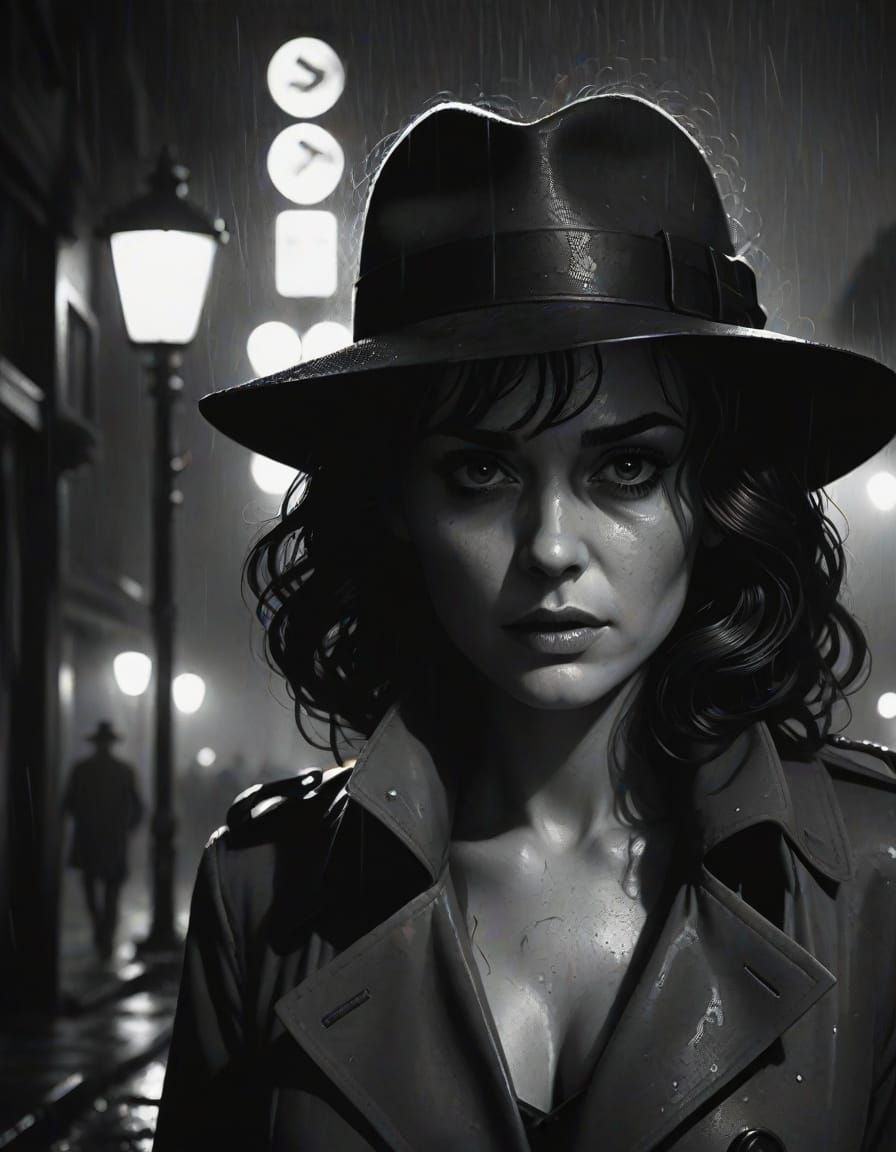 April O'Neil Investigates a Crime Scene in Moody Film Noir S...