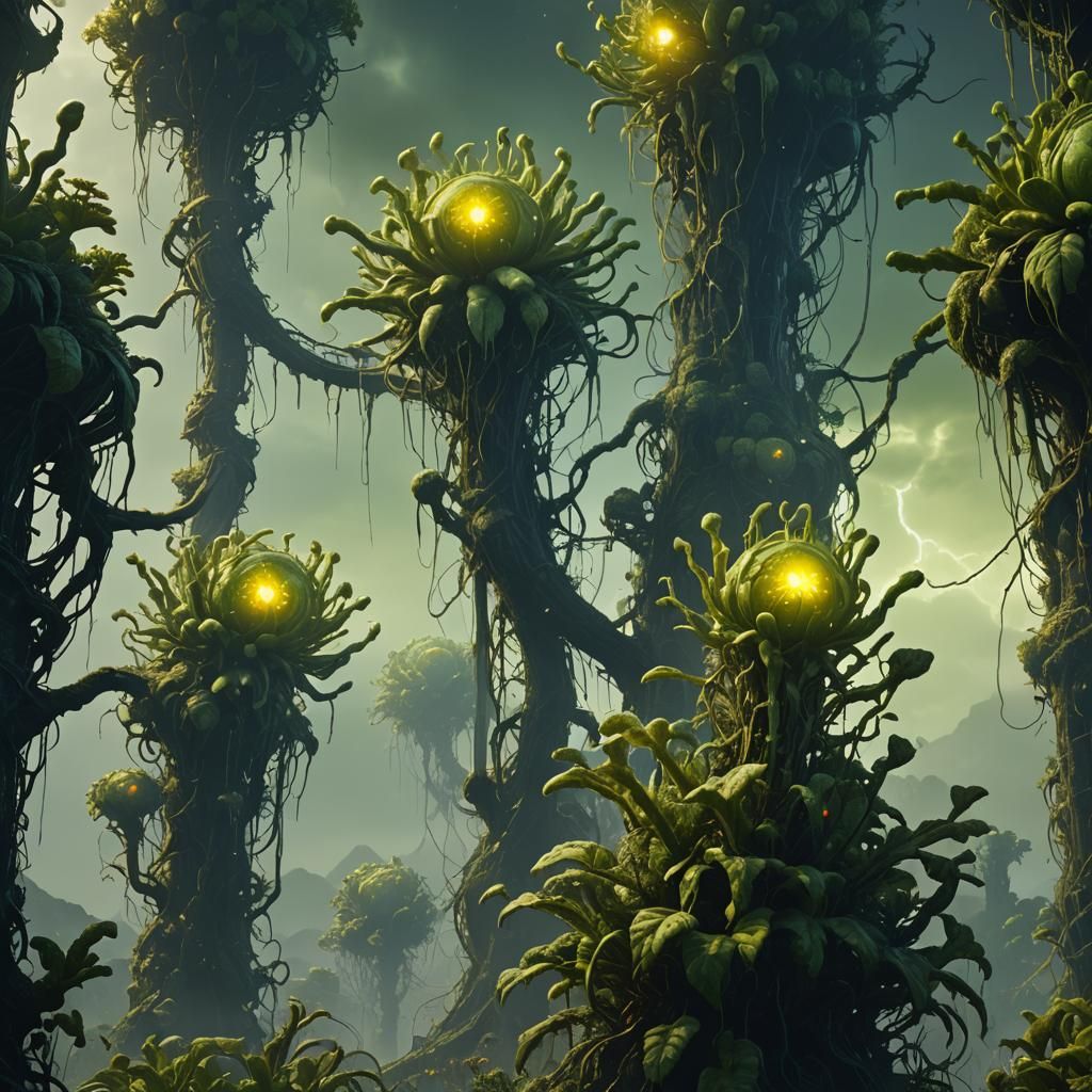 Radioactive Ooze Flowing From Strange Plant