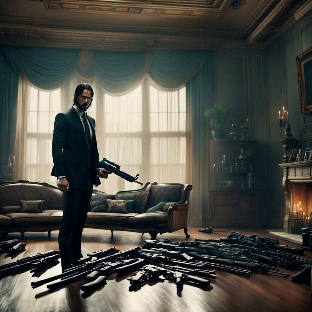 John Wick on TV: Empty Room Digital Painting