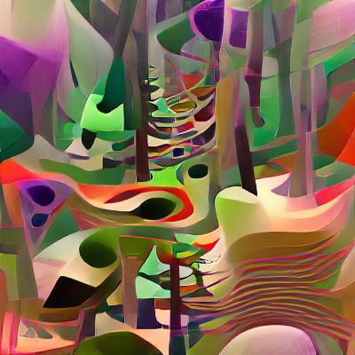 Abstract Forest: Colorful and Dynamic