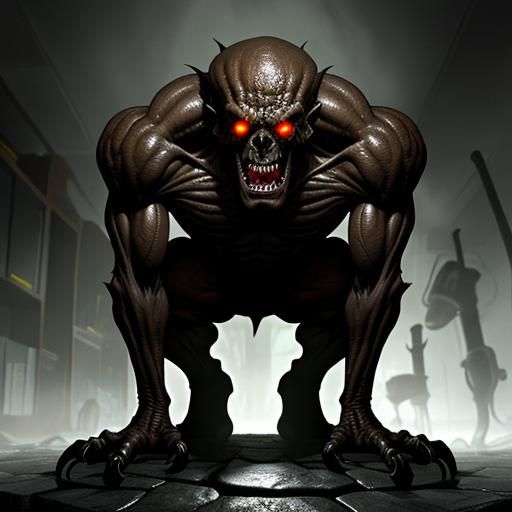 Eerie Monster Awakens in Gothic Laboratory