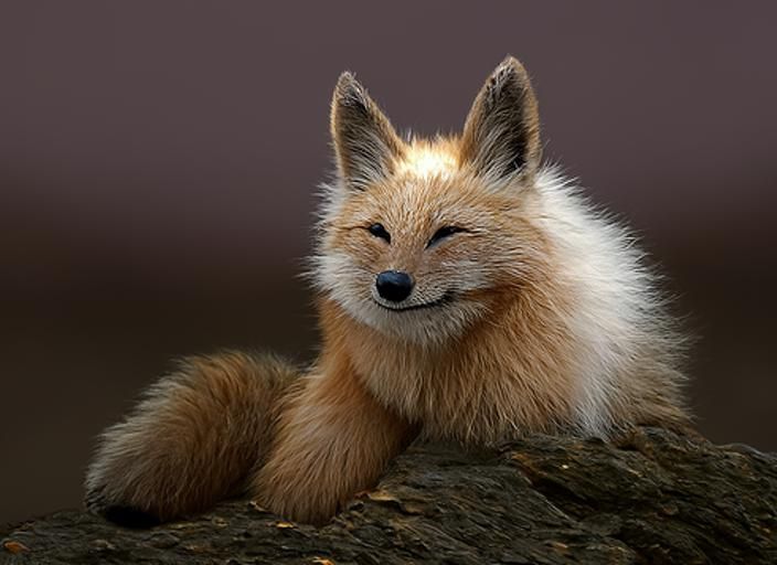 Adorable Red Fox in Golden Hour Sunlight