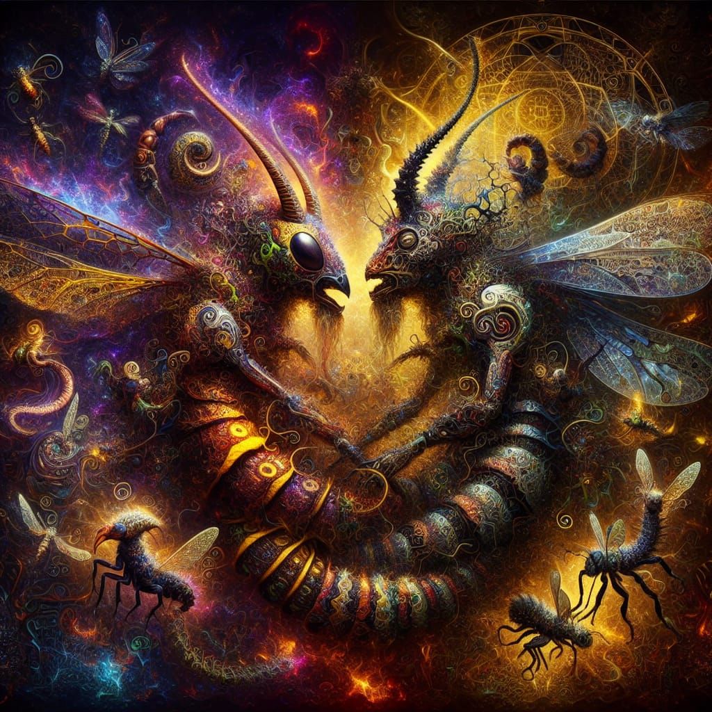 Gods of Chaos in Cyberpunk Surrealism