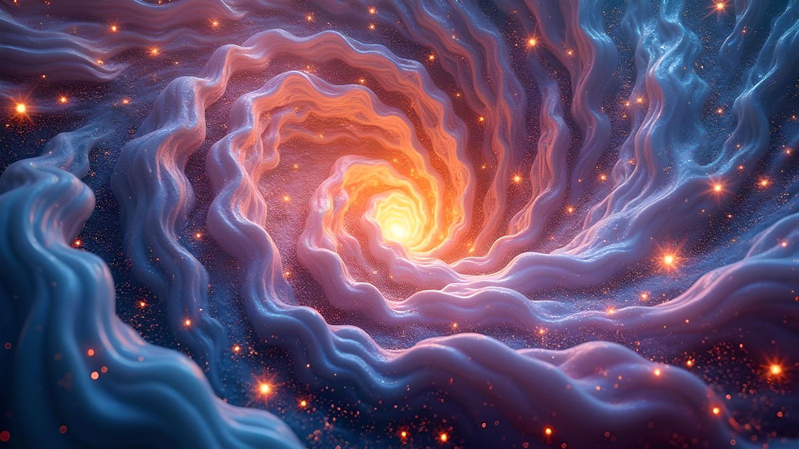 Abstract Expressionist Stars Formed from Cosmic Energy