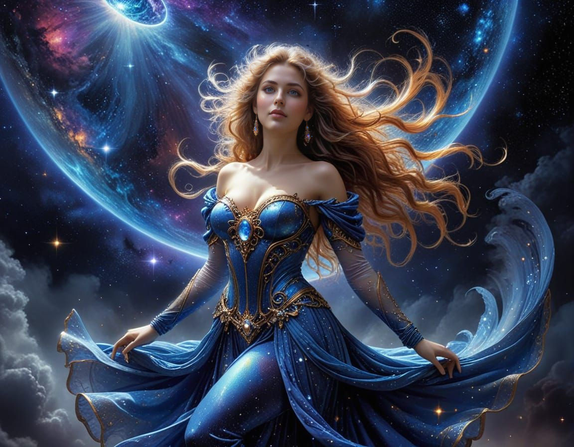 Cosmic Opera Diva in Starlight Splendor