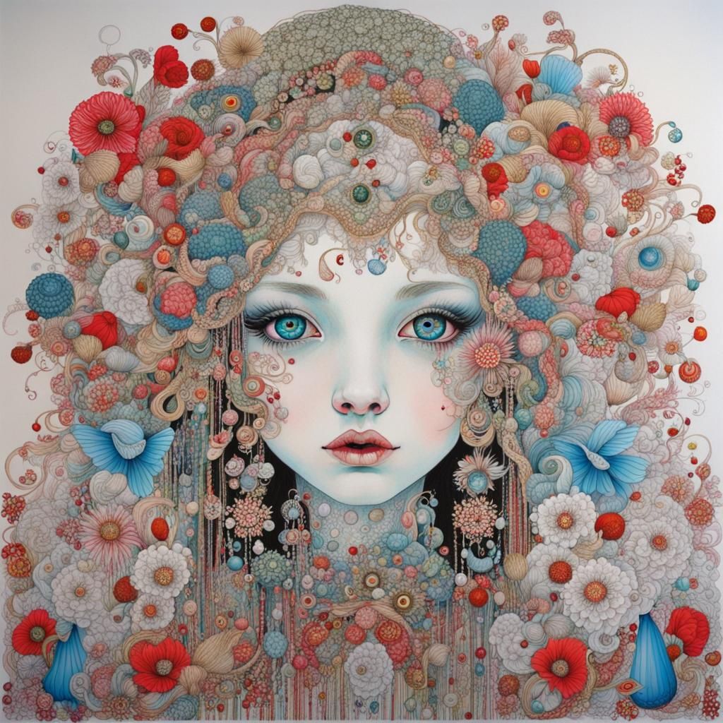 Abstract Portrait in a Modern Figurative Style