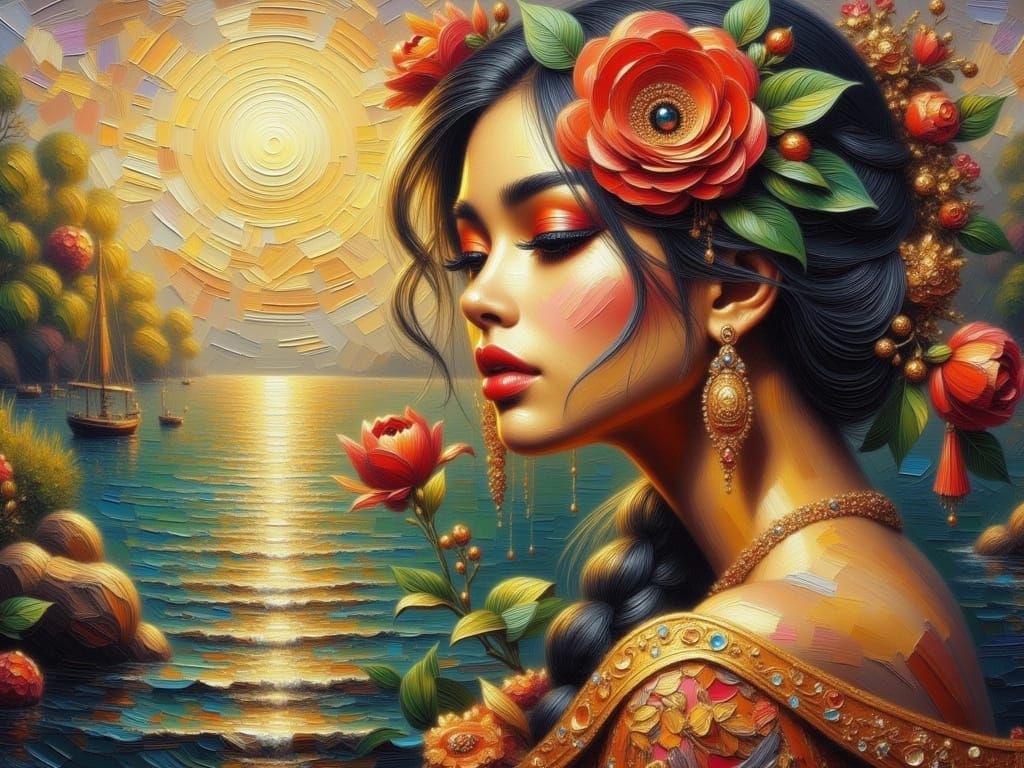 Portrait on the seashore