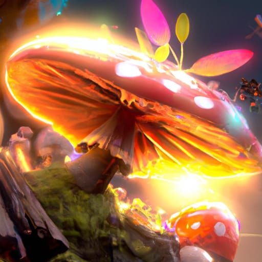 Enchanted Mushroom Forest: Fantasy Concept Art