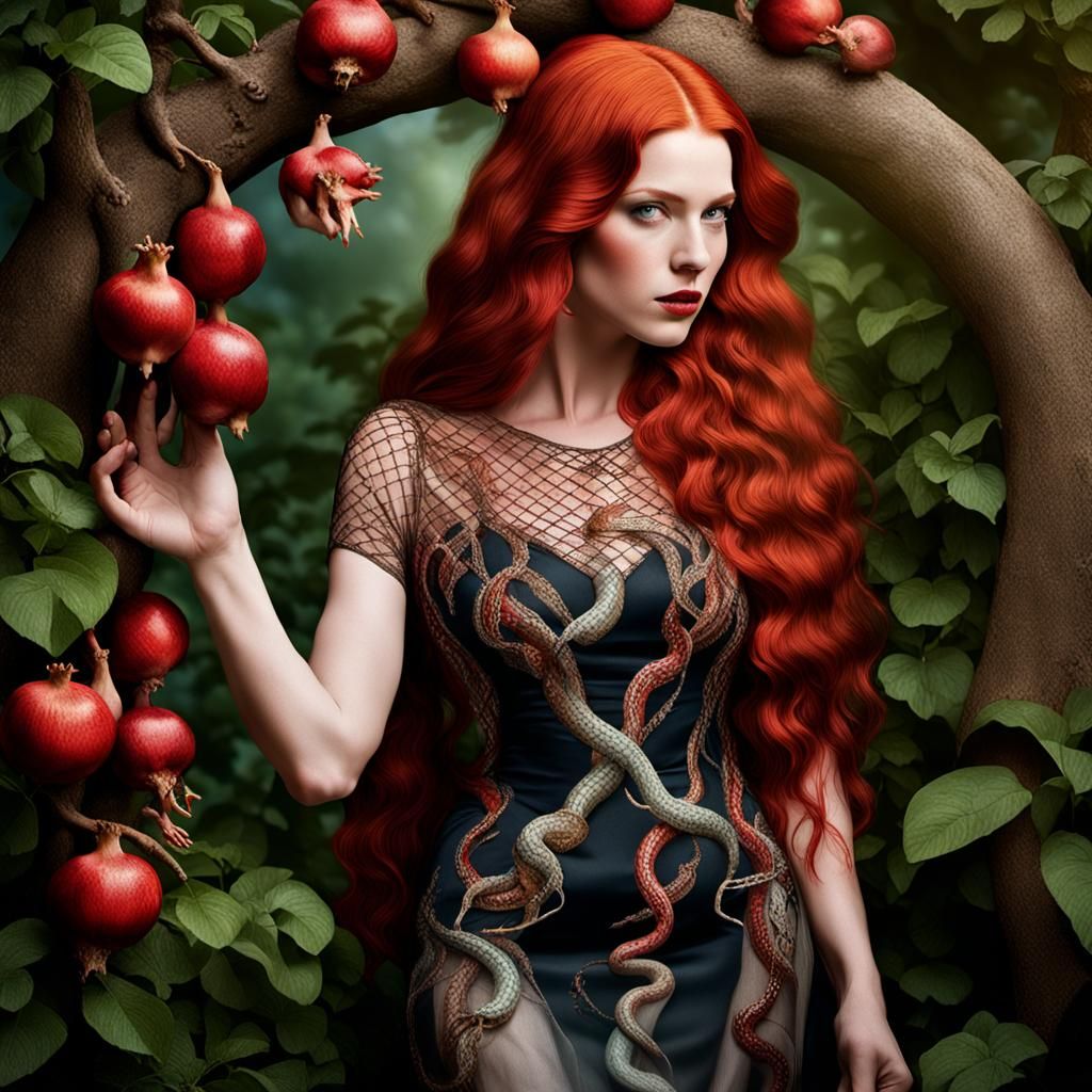 Lilith in Fantasy Garden Portrait