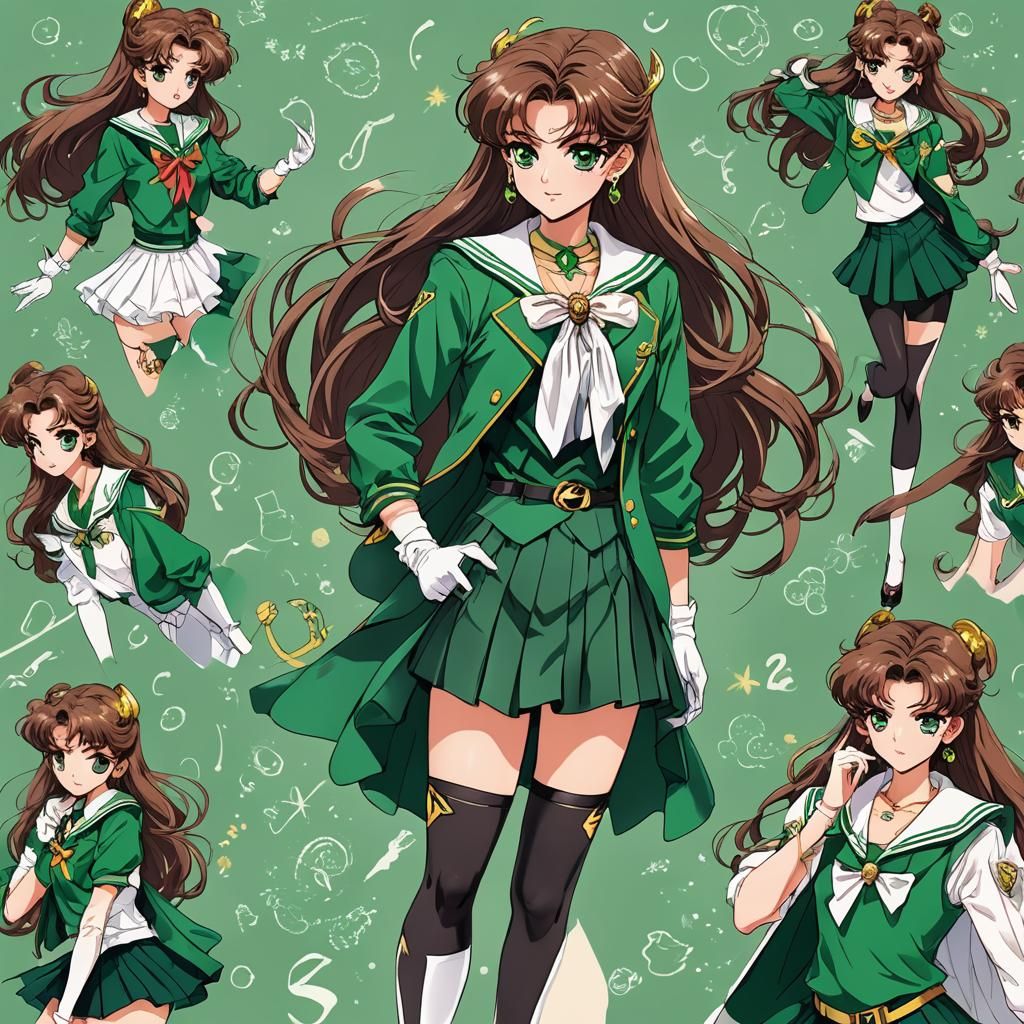 Sailor Jupiter: Anime Fashion Model