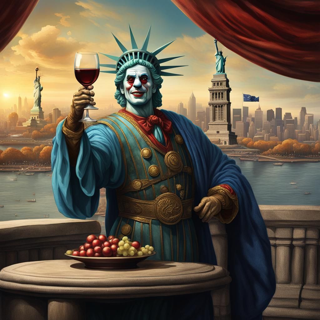 Statue of Liberty as a Roman Man