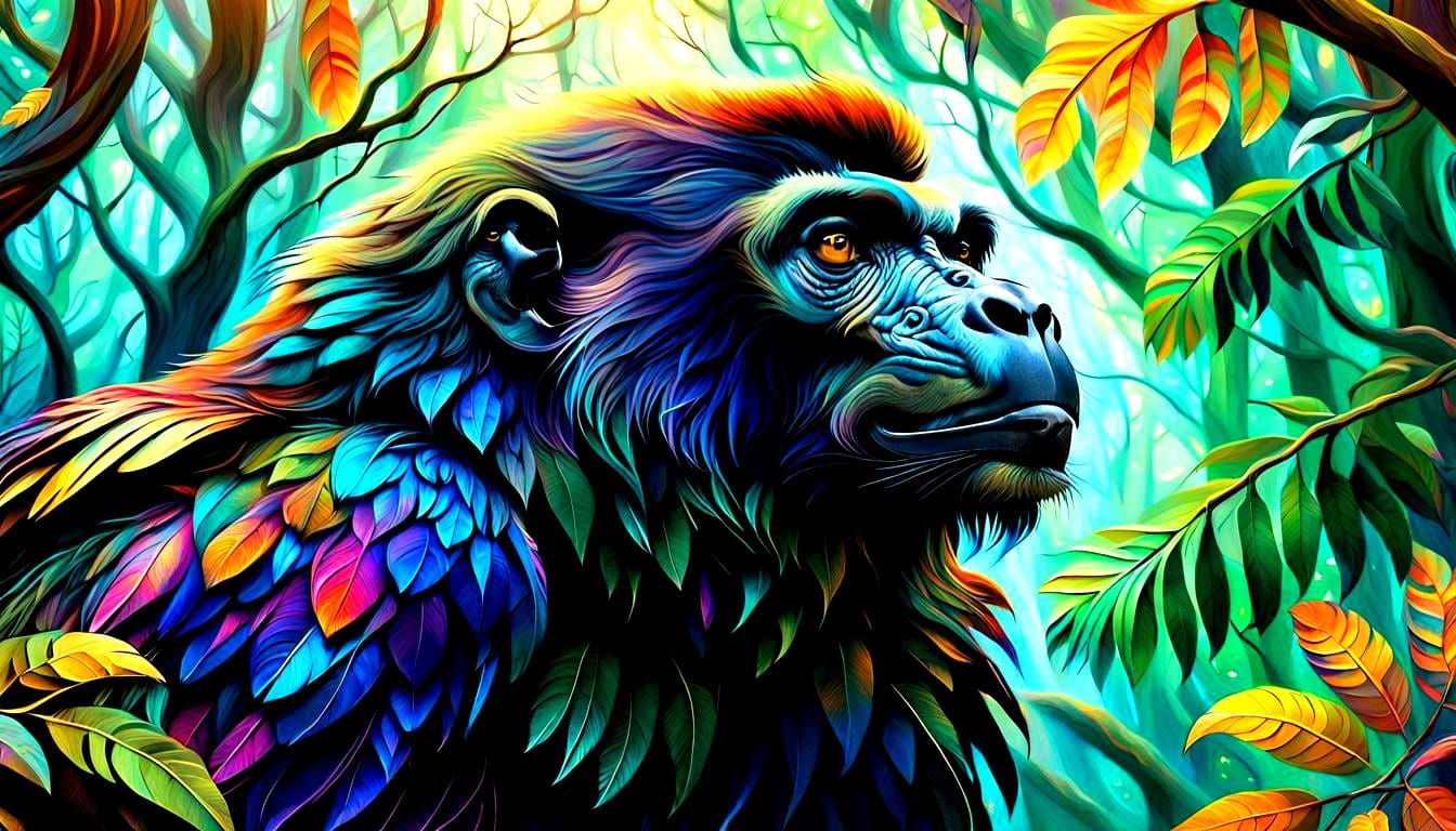 Hawk, Horse, and Howler Monkey Mashup