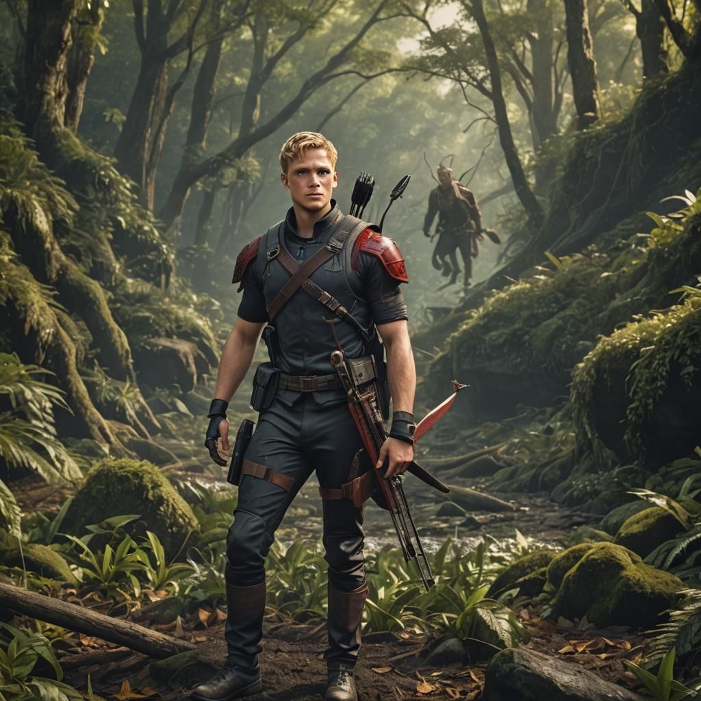 Cato from The Hunger Games: Detailed Matte Painting
