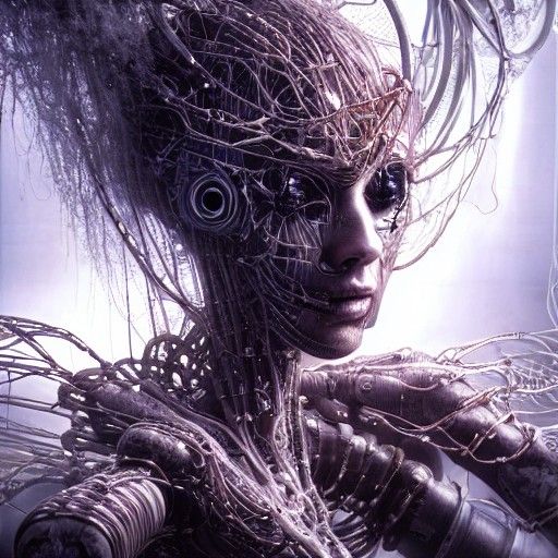 Biomechanical Plant Cyborg Connected to Quantum Computer