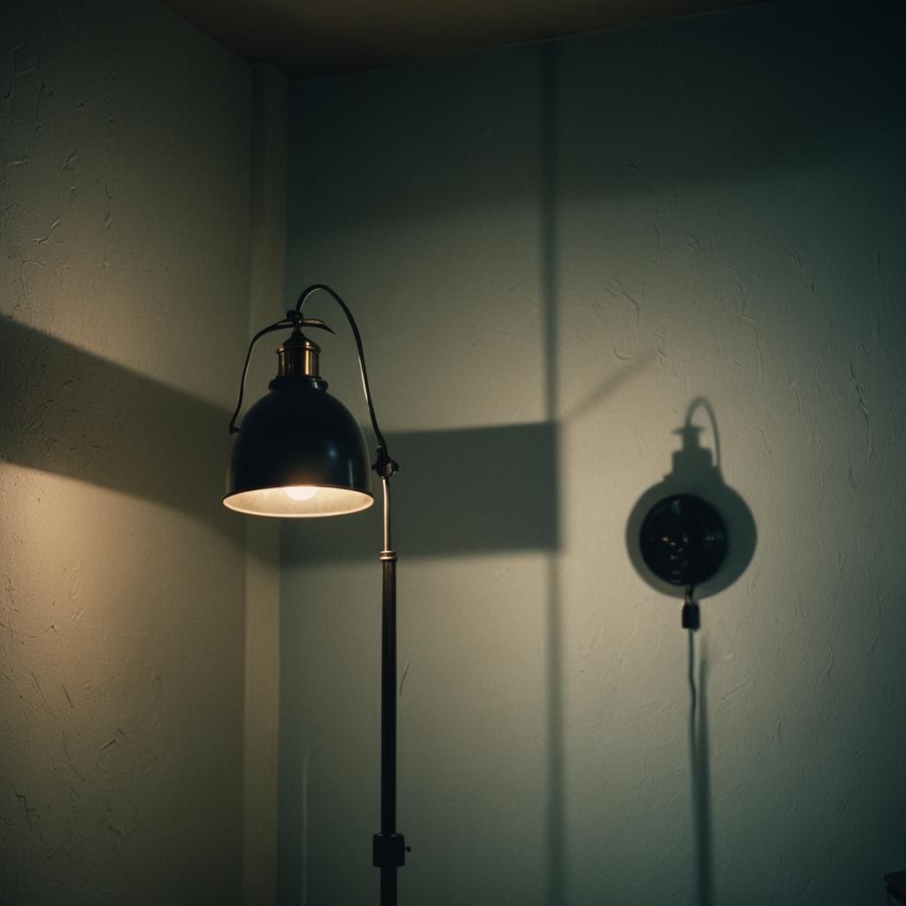 Dramatic Lamp in Film Noir Lighting