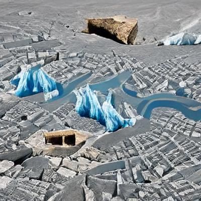 Glaciers Encroaching on Abandoned City