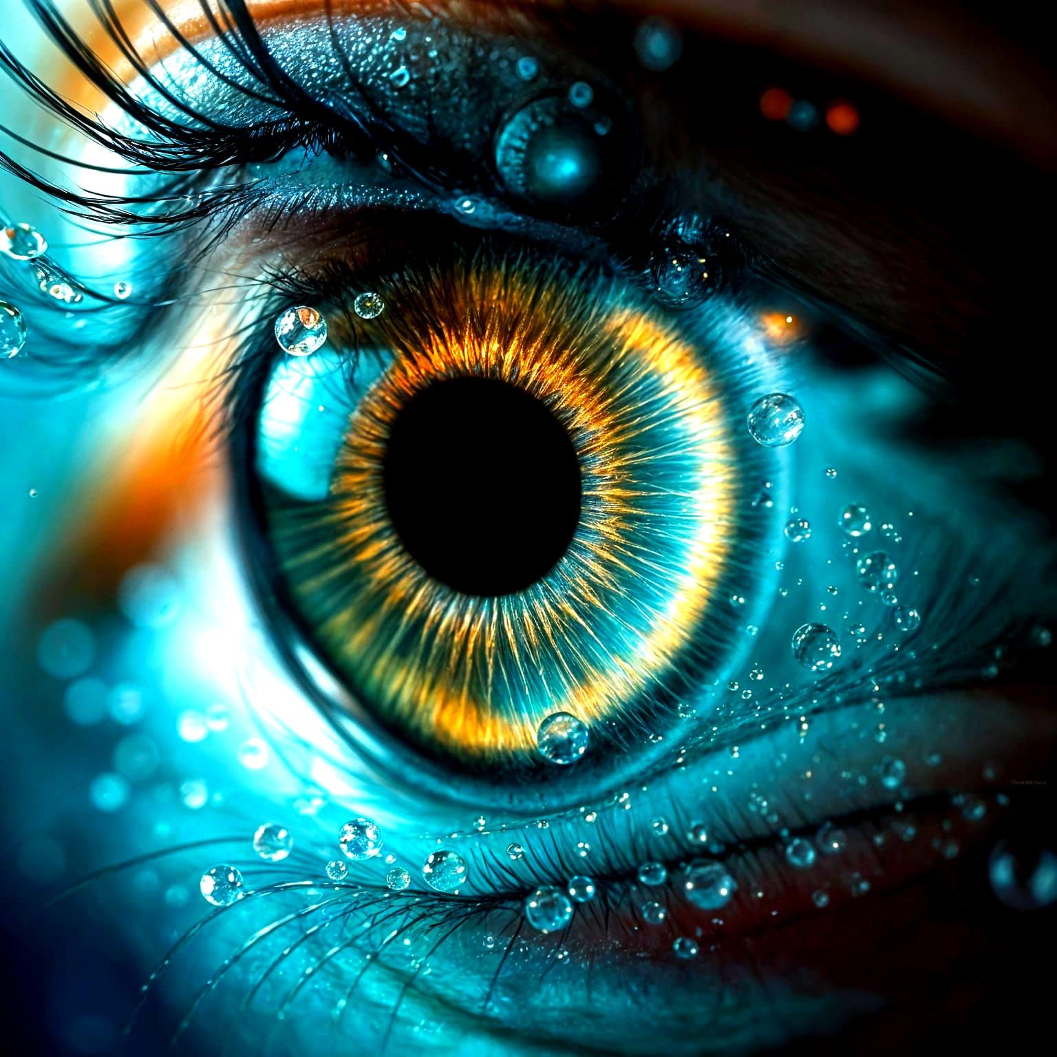 Ethereal Water Sprite in Hyper-Surrealistic Digital Painting