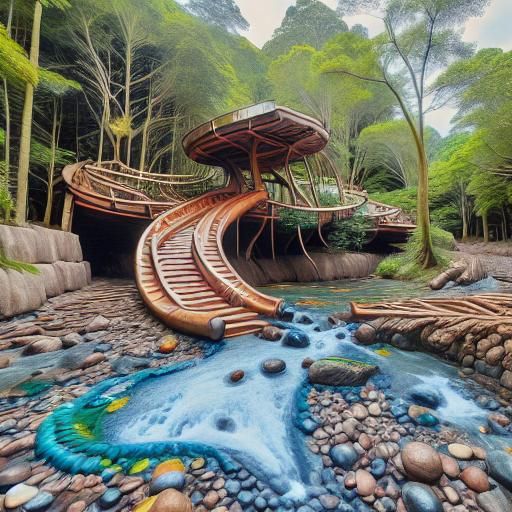 Screaming Potato on a Stick in Surreal Landscape