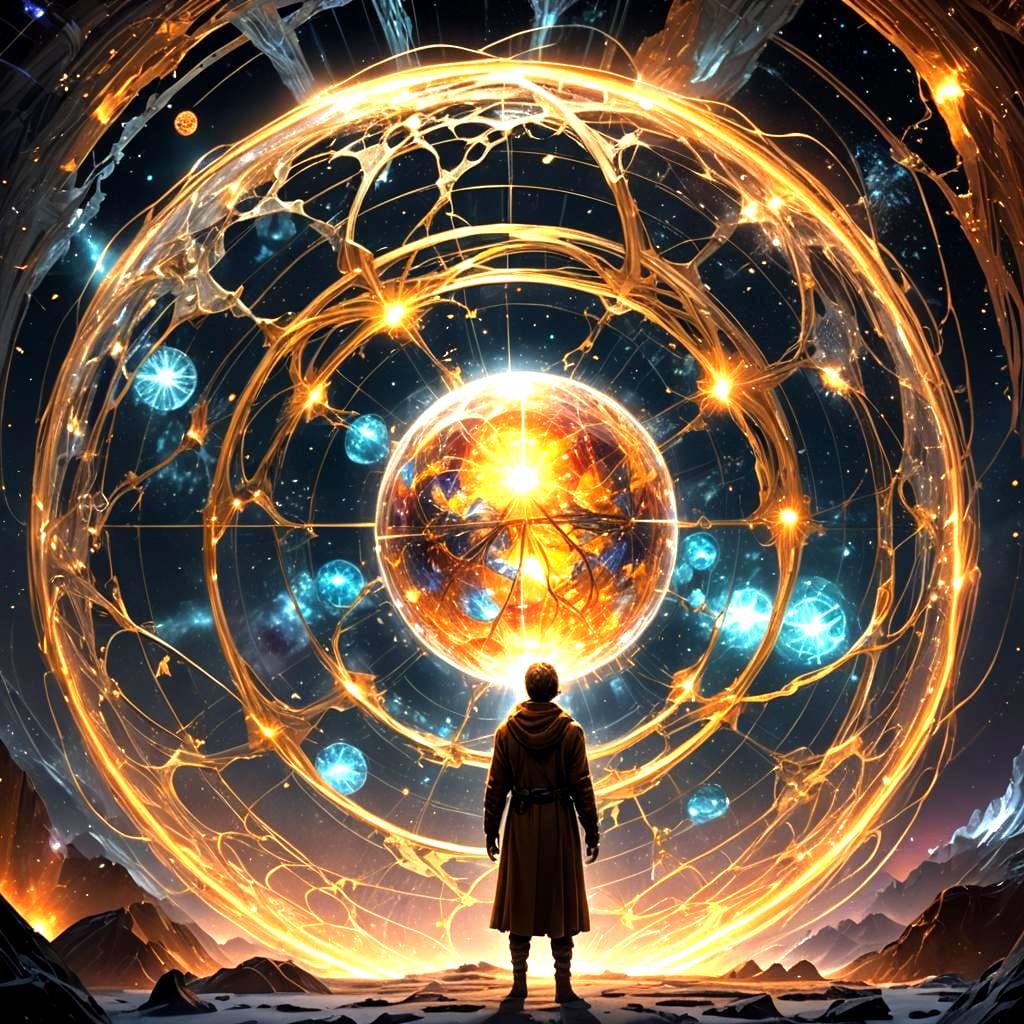 Solaris: Glowing Sphere of Stellar Energy