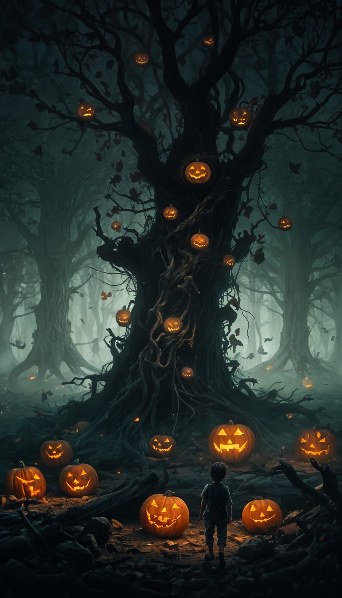 Horror Halloween: Boy Lost in Dark Feywild