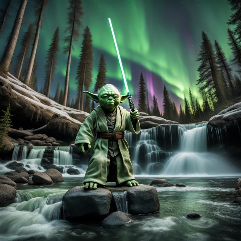Yoda and the Northern Lights