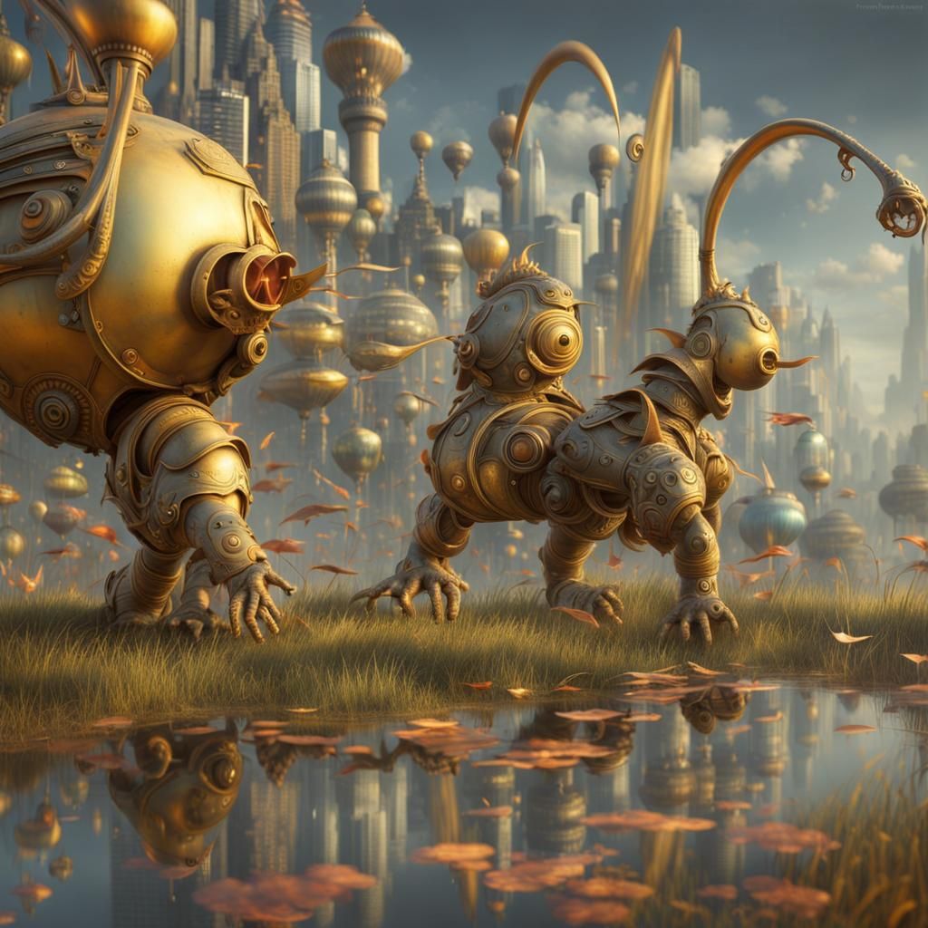 Photorealistic Aliens in Exotic Fashion: Hyperreal Photograp...