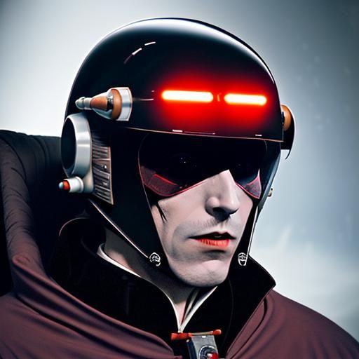 Count Dracula as Star Wars X-Wing Pilot