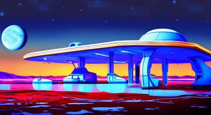 Martian gas station