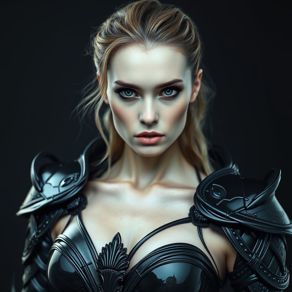 Luxurious Latex Armor with Hyper-Realistic Details