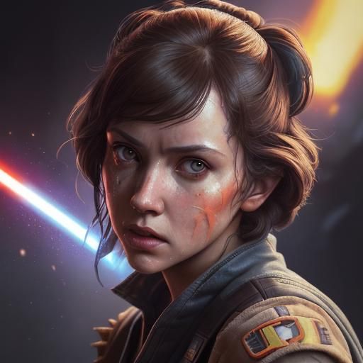 Rebel Alliance Star Wars Scene in Hyperrealistic Style