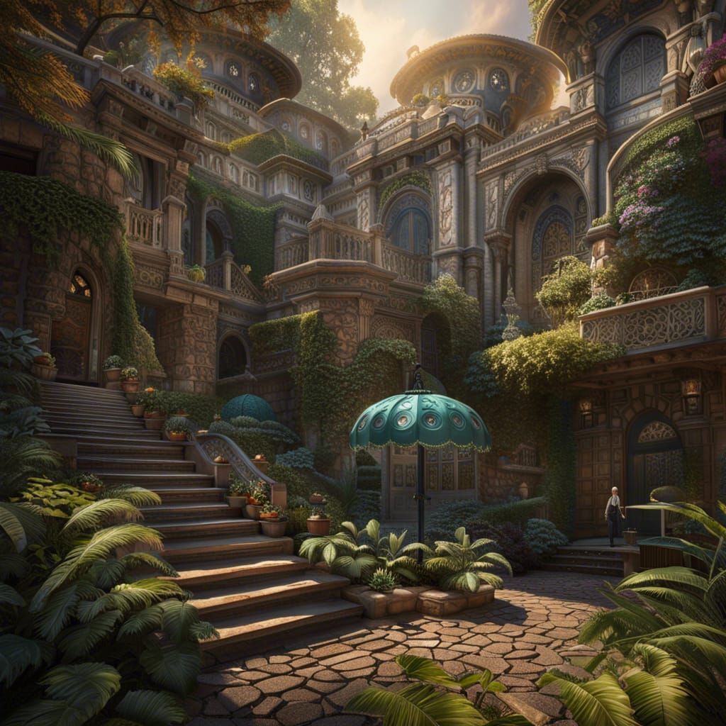 Futuristic Open World Scene