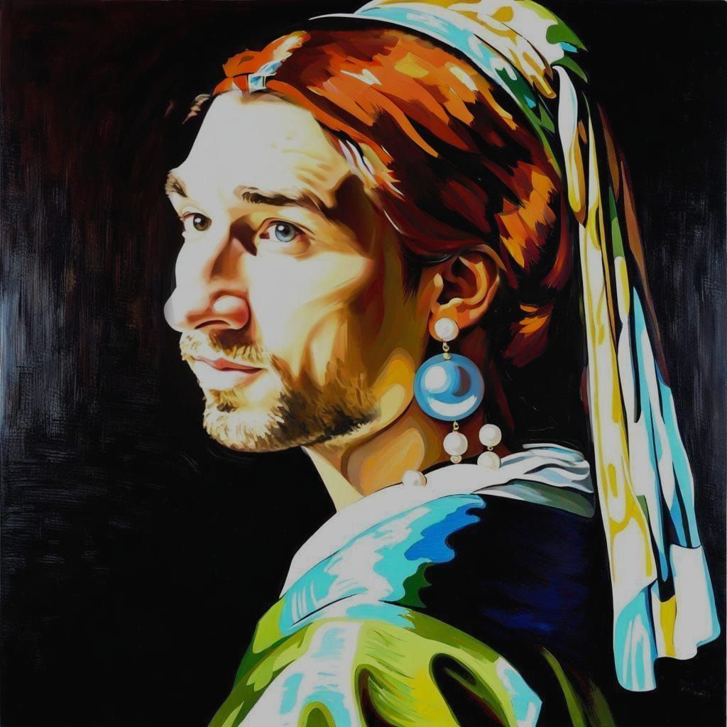 Girl with a Pearl Earring Digital Painting