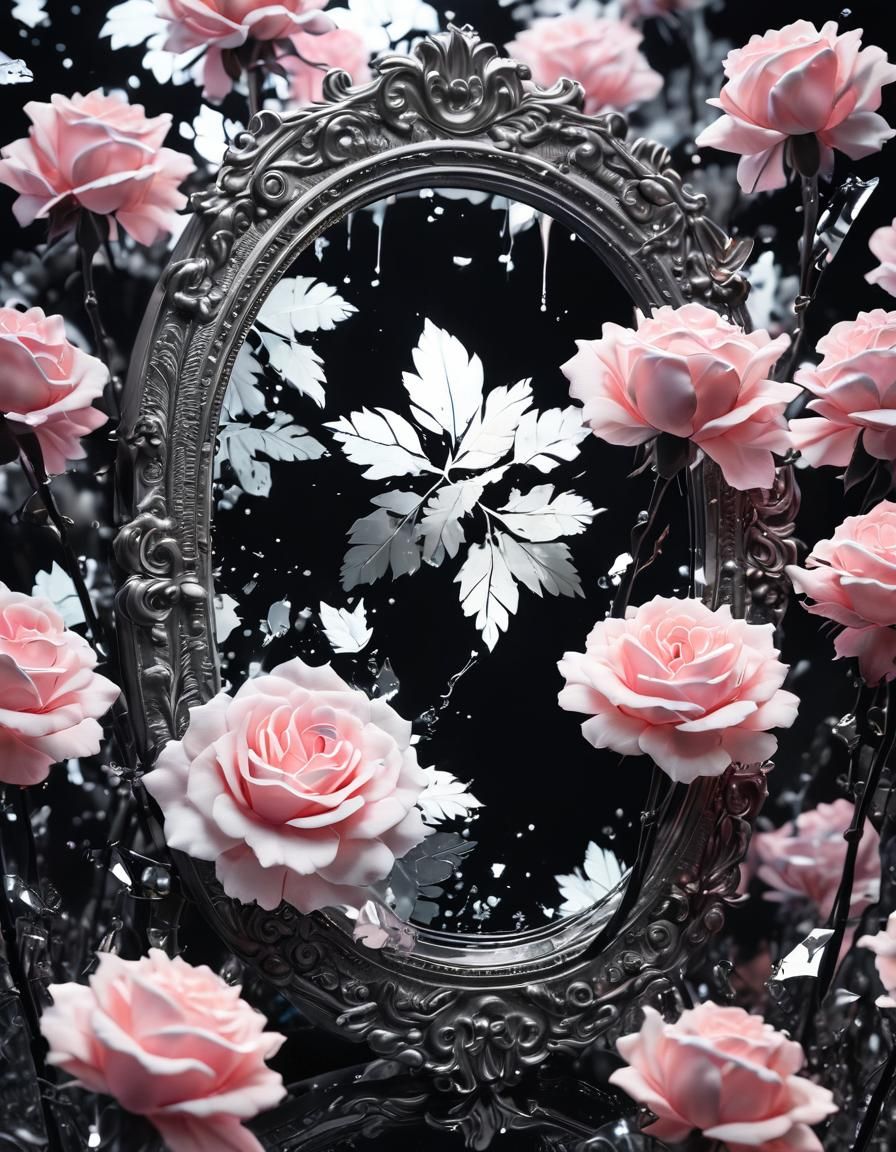 Double Exposure: Shattered Mirror Cotton Candy Dreams