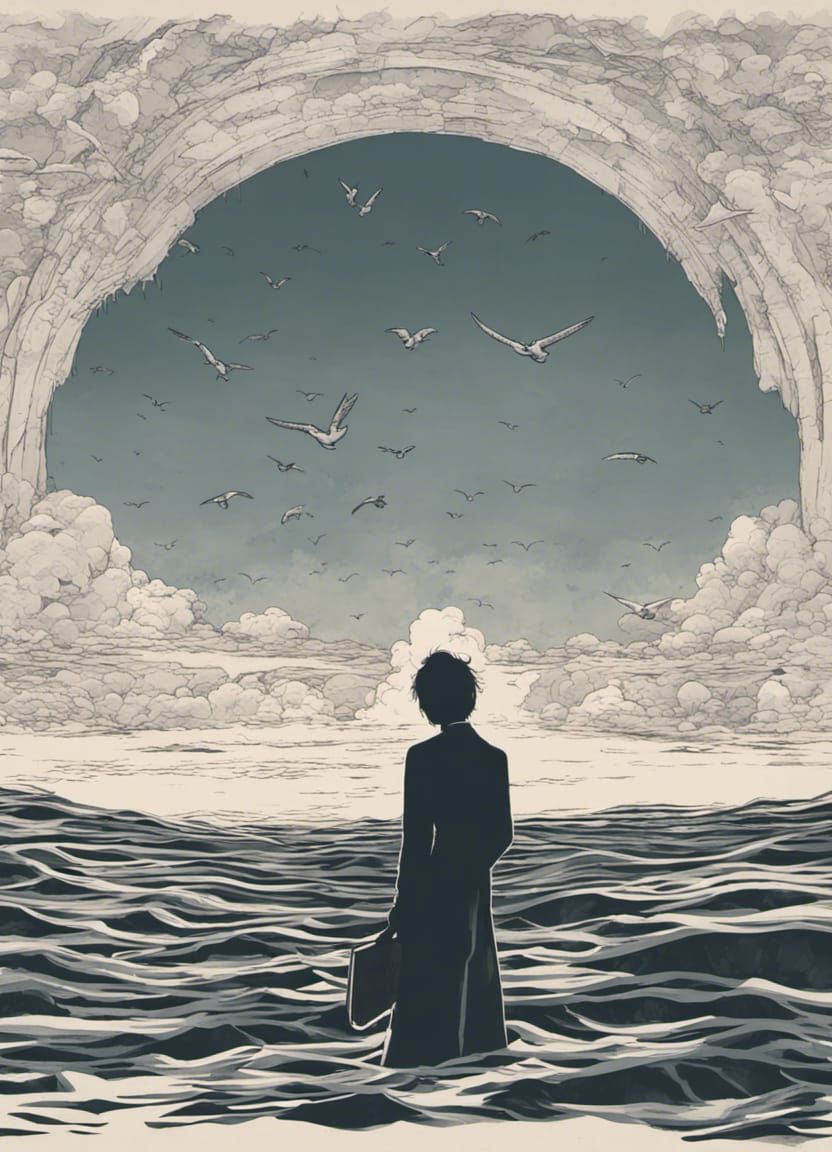 Hands Reach for Doorway: A Digital Art Piece