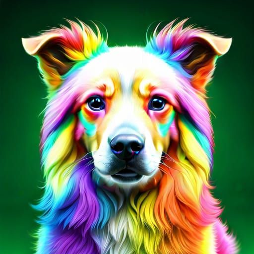 Rainbow Dog