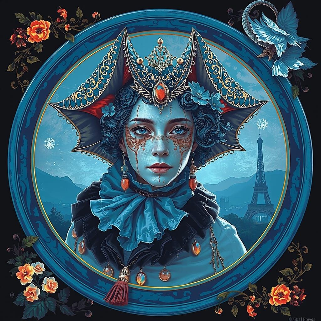 Dreamlike French Landscape with Antique Figure