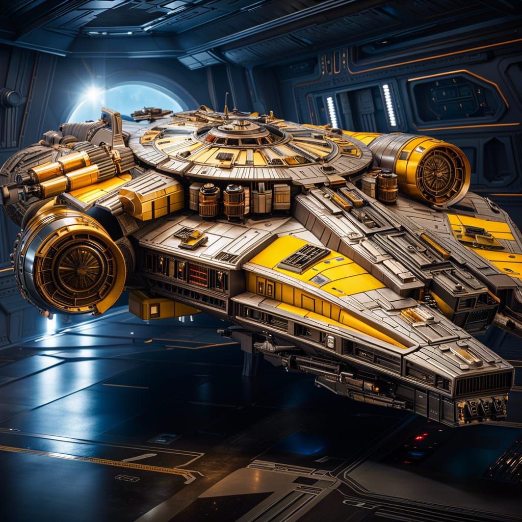 Millennium Falcon starship is Bumblebee