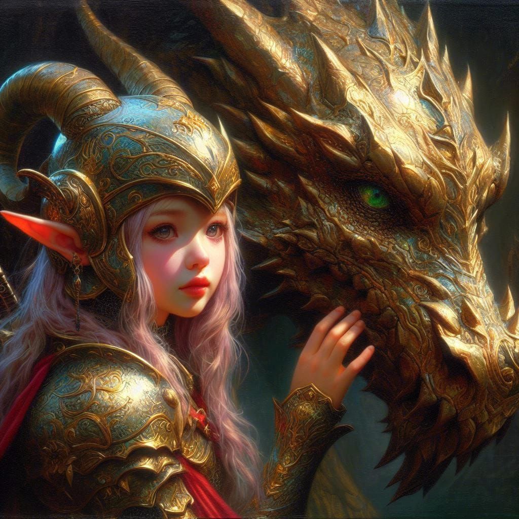 Enchanting Elf Portrait in Fantasy Style