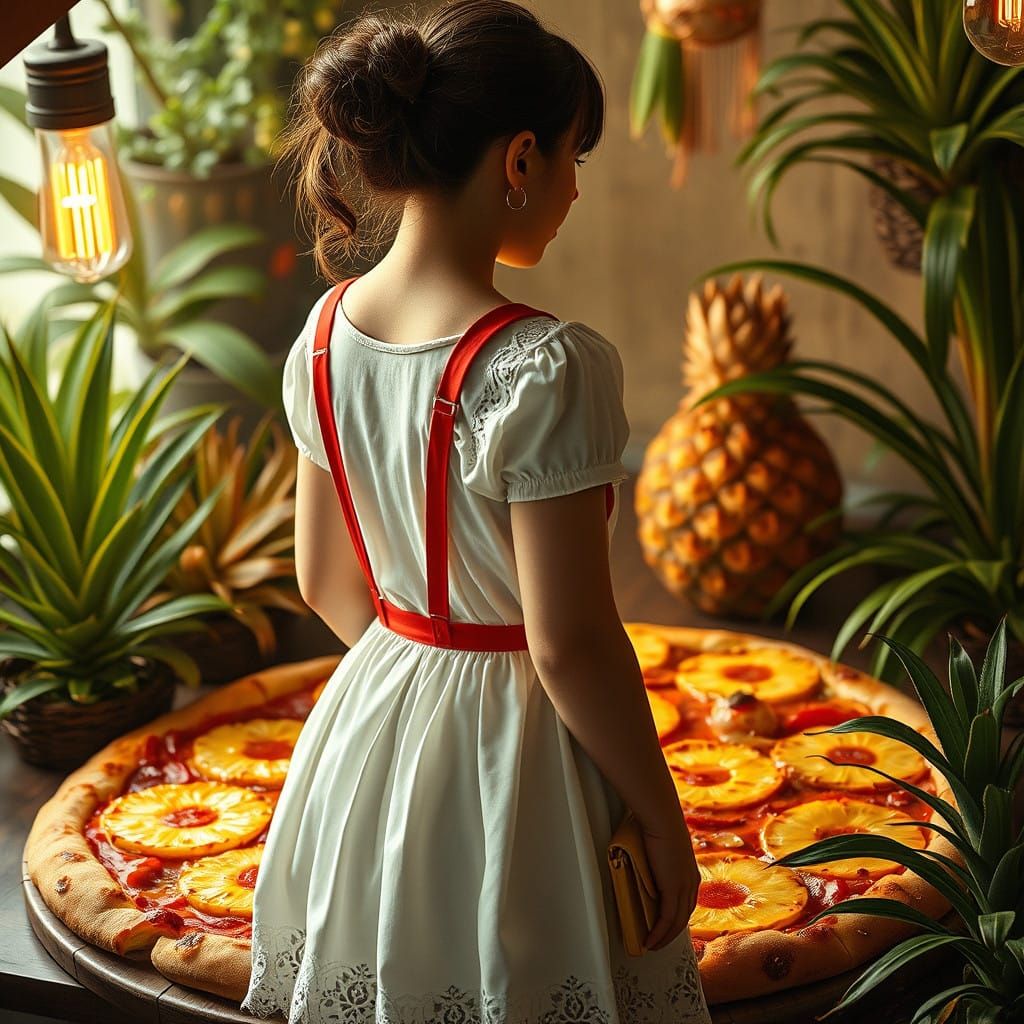 Surreal Woman Discovers Hidden Paradise in Italian Pizza Hav...