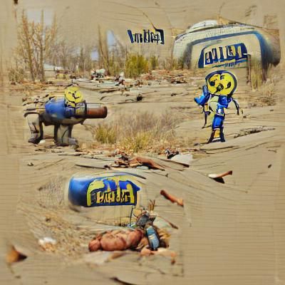 Post-Apocalyptic Wasteland Landscape