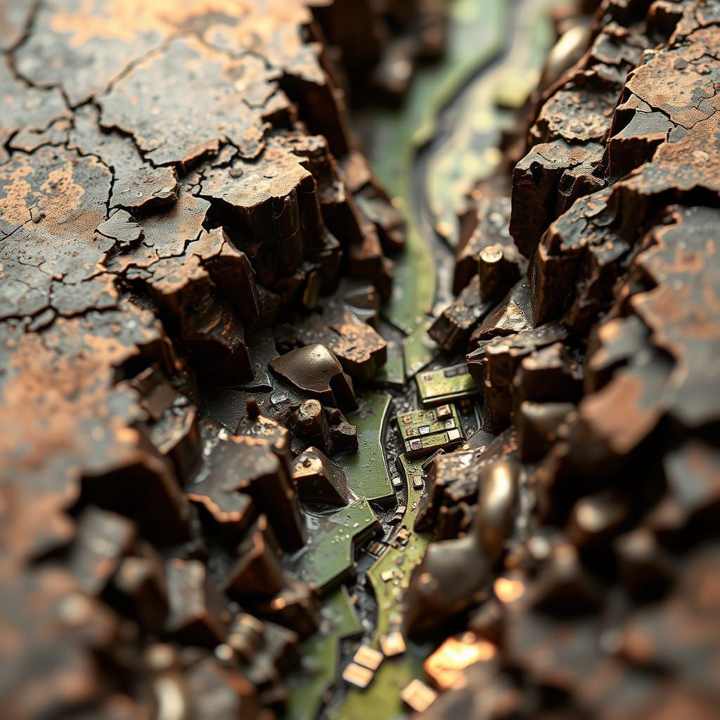 corroded circuit board