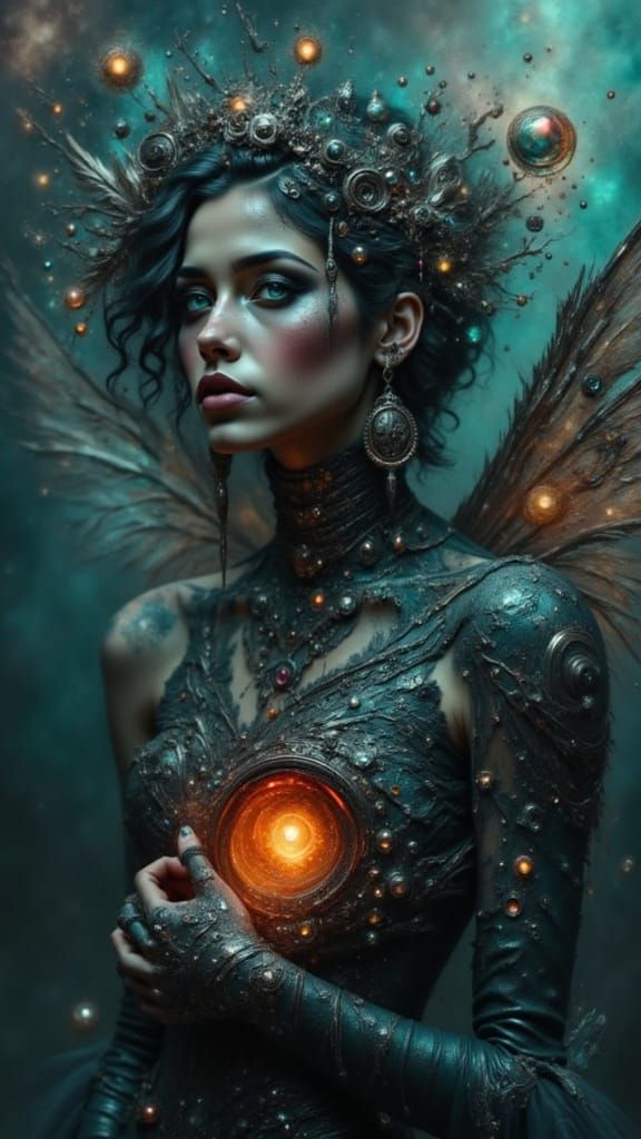 Sad Cyborg Fairy Reveals Mechanical Heart