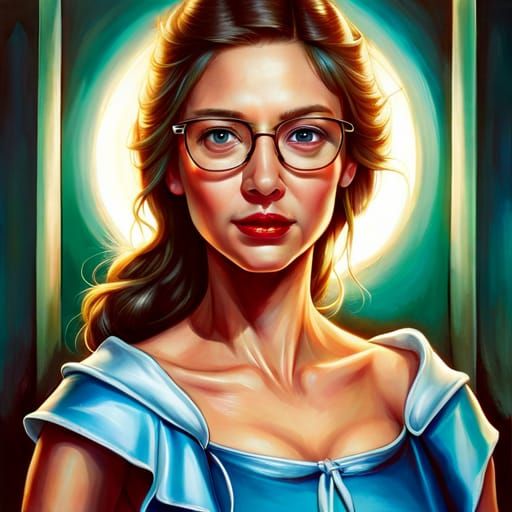 Hyperrealistic Portrait of Cinderella in 8k