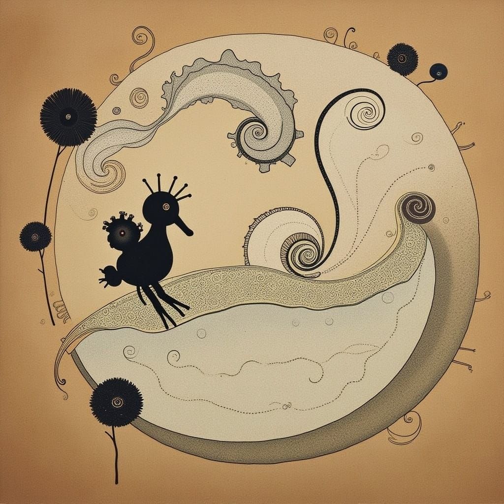 Whimsical Treasure Map in Abstract Expressionist Style