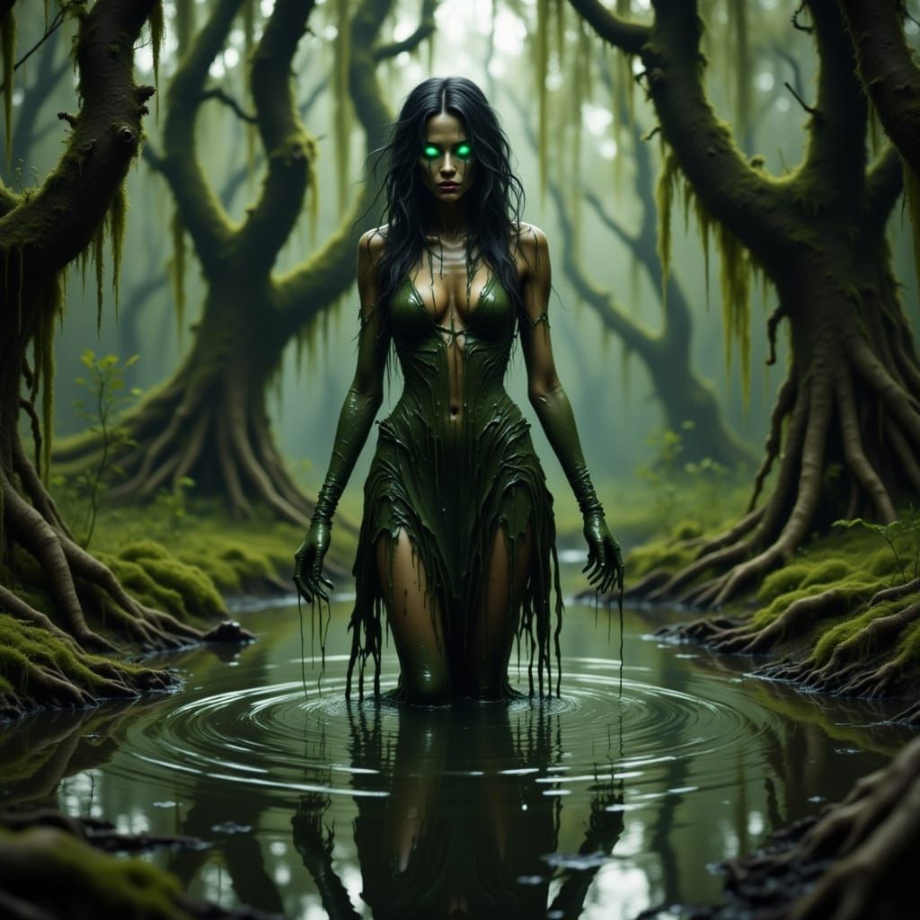 Mysterious Swamp Goddess Emerges from Murky Depths