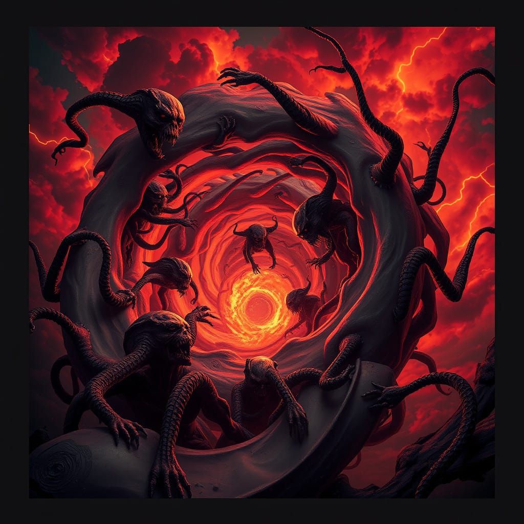 Demonic Vortex in Apocalyptic Skies