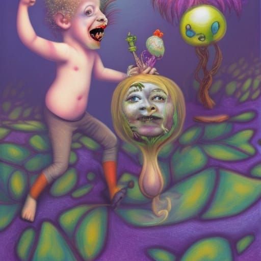 Happy Boy Trolls Dancing in Enchanted Forest